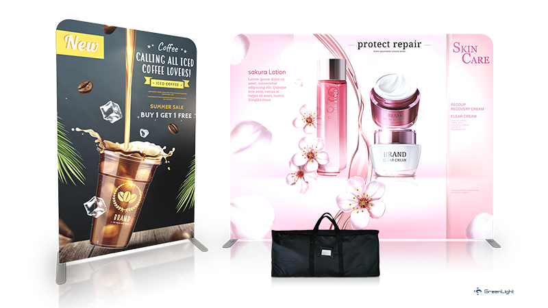 Fabric Backdrop แบคดรอปผ้า หน้าตรง, ปบคดรอปหน้าโค้ง ราคาประหยัด